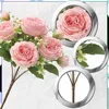 Bouquet artificiale con peonie rosa Anteprima dell’immagine prodotto 4