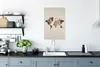 MuchoWow® Poster Weltkarte - Holz - Baum 40x60 cm - Plakate Produktbild-Vorschau 3