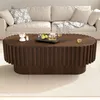Table basse ovale Merax avec 1 tiroir, table d'appoint pour Voir les images du produit 2