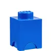 A blue LEGO storage brick is shown against a white background. Produktbild-Vorschau