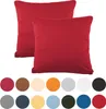 Doppelpack BeBasic Bezug 50x50 bordeaux  Mikrofaser Jersey Produktbild-Vorschau 3