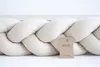 100 cm BEIGE Geflochtenes Kissen Zierkissen Dekokissen Bettschlange Bettumrandung Zugluftstopper  Produktbild-Vorschau