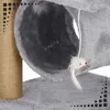 Škrabadlo pre mačku mačací strom domček 4 úrovne 90 cm sivé Náhľad obrázku produktu 5