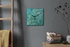 Coloray Uhr auf Leinwand 30x30 cm Wand Uhr Dekoration Produktbild-Vorschau 4