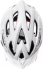 A white bicycle helmet viewed from the top. Náhled obrázku produktu