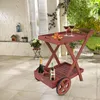 Teewagen TOLEDO mit 2 Etagen, geölt Produktbild-Vorschau 3