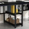 Tribesigns Zwei-Personen-Schreibtisch mit Bücherregal, 200 Produktbild-Vorschau 4