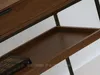 Stolik konsolowy NIRAI z półką i szufladą - orzech / czarny Podgląd zdjęcia produktu 4