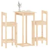 vidaXL 3-tlg. Bar-Set Massivholz Kiefer Produktbild-Vorschau 4