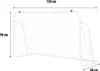 NILS Fußballtor Großes Metall 150cm Trainingsnetz Produktbild-Vorschau 5
