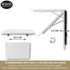 Składany stolik ścienny, blat 70 x 50 cm, biały, stolik Podgląd zdjęcia produktu 5