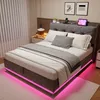 INONEFT Boxspringbett Polsterbett 160x200 mit LED und Produktbild-Vorschau 2