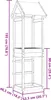 vidaXL Spielturm Braun 52,5 x 46,5 x 195 cm Massives Produktbild-Vorschau 6