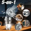 Wielofunkcyjna latarka LED zasilana energią słoneczną 5 w 1 Podgląd zdjęcia produktu 11