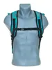 A mannequin torso wearing a teal and black rucksack. Produktbild-Vorschau