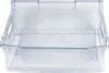 A clear, studio shot of a transparent plastic drawer. Voir les images du produit