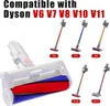A collage of vacuum cleaner parts and accessories, with text indicating compatibility with Dyson models. Produktbild-Vorschau