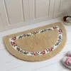 Chic Rose Flowers Halbmondförmige Badematte Bodenmatte für Produktbild-Vorschau 1