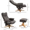 HOMCOM Relaxsessel mit Liegefunktion Massagesessel mit Produktbild-Vorschau 4