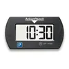 A black electronic parking disc with a digital display showing the time. Produktbild-Vorschau