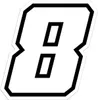 Autocollant numéro de course pour Moto "8" Race Moto GP, Voir les images du produit 1