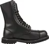 A black leather boot on a white background. Produktbild-Vorschau