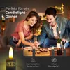 Stabkerzen LED mit Timer GRAU 2er indoor mit Timer Funktion Produktbild-Vorschau 4