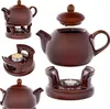 KADAX Théière 1L avec réchaud Set, Cafetière en porcelaine Voir les images du produit 1