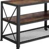 Meuble bas - 141 cm, Bois foncé industriel, rustique Voir les images du produit 8