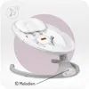A baby rocker with a light purple circular background and text overlay. Náhled obrázku produktu