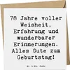 Mr. & Mrs. Panda doppelkarte Spruch 78. Geburtstag - Weiß - Produktbild-Vorschau 1