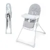 A high chair is shown in both its open and folded positions against a white background. Produktbild-Vorschau