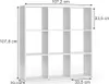 Raumteiler Vicco Nove Weiß 104 x 108 cm, Model 24191 Produktbild-Vorschau 2