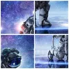 Poster - Poster ohne Rahmen - Kosmonaut Weltraum - 40x40 cm Produktbild-Vorschau 8