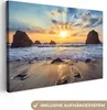 MuchoWow® - Leinwandbilder - Strand - Sonnenuntergang - Produktbild-Vorschau 1