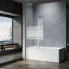 Sonni, Badewannenaufsatz Duschwand, Glas, 120x140 (BxH), Produktbild-Vorschau 2