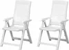 PROGARDEN Tampa SET 2x Klappsessel weiß Kunststoff M73539 Produktbild-Vorschau 1