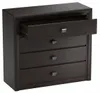 Kommode Schwarz Wenge, Schrank, Schubladen Bücherregal, für Produktbild-Vorschau 2