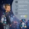HECKBO Worek sportowy dla dzieci z motywem astronauty i Podgląd zdjęcia produktu 3