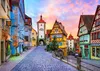 Puzzle 1000 elementów Enjoy – Stare Miasto w Rothenburgu, Podgląd zdjęcia produktu 2