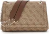 GUESS Damen Schultertasche Noelle Latte Logo/Brown : Produktbild-Vorschau 6