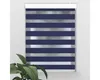 SOLUNA Doppelrollo D-R11 Noah mit weißer Kassette blau Produktbild-Vorschau 2