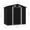 "SALE 2026" Gartenschuppen Anthrazit Stahl 204 x 132 x 186 Produktbild-Vorschau 8