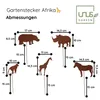 UNUS Deko Gartenstecker Tiere 5er Set aus Afrika Rostoptik Produktbild-Vorschau 2