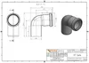 HTB Bogen, Winkel 87,5°, Ø 50 mm / Bogenstück / HT-Rohr / Produktbild-Vorschau 3