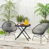 Outsunny tavolo da giardino pieghevole 70 x70 cm, tavolo da Anteprima dell’immagine prodotto 2