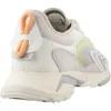 A rear side view of a white Lacoste sneaker. Produktbild-Vorschau