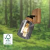 Spot, avec bois, verre fum , 1xE27/max.10W Voir les images du produit 8