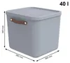 Rotho 2er-Set Aufbewahrungsbox 40L Maloja - Kunststoffbox Produktbild-Vorschau 3