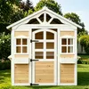 Merax Garten Kinderspielhaus aus Holz Spielhaus, Kinder Produktbild-Vorschau 6